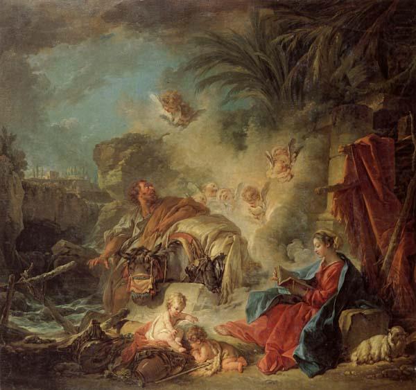 Francois Boucher Rest on the Flight into Egypt china oil painting image